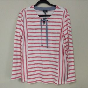 Jones NY French Terry Pullover Sweatshirt Top